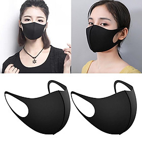 2x Reusable Unisex Cotton Anti PM2.5 Haze Mouth Mask Dustproof Face Mask Shields