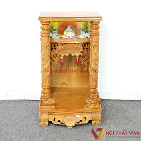 Mua Bàn Thờ Thần Tài Gõ Đỏ Chạm Rồng Có Đèn Đẹp