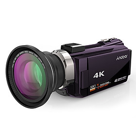 Máy Quay Phim 4K 1080P Andoer Tích Hợp Màn Hình Cảm Ứng (48MP)