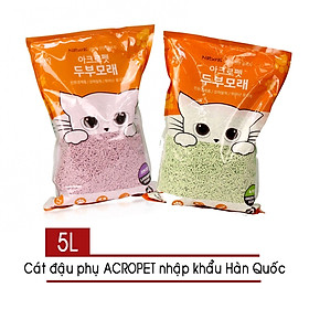 Cát Vệ Sinh Đậu Phụ Cho Mèo Nhập Khẩu Hàn Quốc ACROPET 5L - Hương Lavender 