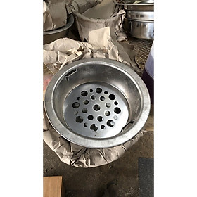 Mua Bầu đựng than bếp nướng than hút âm   hút dương bàn  giỏ đựng than hoa inox loại dày