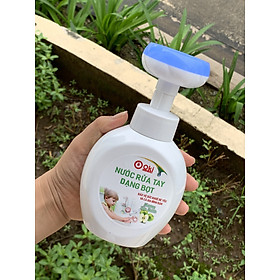 Nước Rửa Tay Tạo Bọt Cho Bé & GĐ Hình Bông Hoa, Hình Chân Gấu Dễ Thương OKi Clean Hương Táo Xanh 