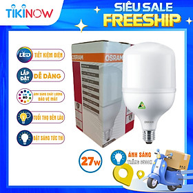 Bóng đèn LED trụ T-Bulb OSRAM E27 - Tiết kiệm điện, độ sáng cao, chất lượng ánh sáng vượt trội, bảo vệ quá nhiệt, chống xung 2.5Kv - Hàng Chính Hãng 
