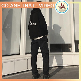Áo Hoodie Sadboiz Signature chất nỉ bông dày , mũ 2 lớp  form rộng 40-80kg) JASHOP