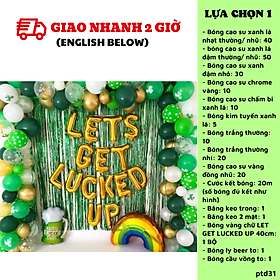 Bộ bong bóng trang trí lễ hội Patrick's Day combo balloon ptd31