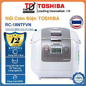 Mua Nồi cơm điện tử Toshiba RC-18NTFVN & RC-10NMFVN  Lòng Nồi Siêu Dày - SX Tại Thái Lan  Hàng Chính Hãng