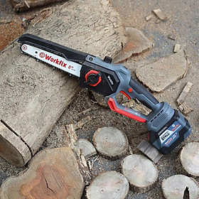 Máy Cưa Pin 8 Inch Workfix Cầm Tay - WF-CS08BL - Tốc Độ Cưa 4m/s - Không Chổi Than Cao Cấp - Có Tự Động Tra Nhớt - Chân Pin Phổ Thông Pin 15 Cell 21V/6Ah