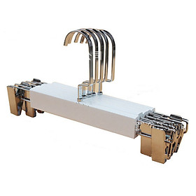 Mua Móc kẹp quần gỗ trắng 32cm cao cấp (10 móc)