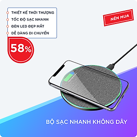 Mua Bộ Sạc Nhanh Không Dây Với Công Suất 10W  Vật Liệu Hợp Kim Nhôm Cao Cấp  An Toàn  Nhanh Chóng