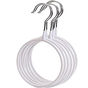Móc treo khăn cho tủ quần áo - 8 PCS Nonslip Steel Tie Rings