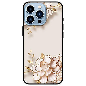 Ốp lưng dành cho Iphone 13 Mini - Iphone 13 - Iphone 13 Pro - Iphone 13 Pro Max - Tranh Hoa Nền Trắng