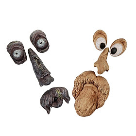 2Pack Tree Faces Decor Outdoor, Old Man  Bird Feeder Tree Hugger Statues