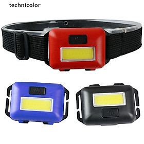 Đèn Pin Đeo Đầu 3 Bóng Led Cob Mini Có Thể Điều Chỉnh Tiện Dụng
