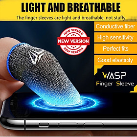 Mua Găng tay chơi game Sợi ion Bạc Shizu cảm ứng bao ngón tay chống mồ hôi  chống trượt - 1 ngón tách lẻ No Box  màu viền giao ngẫu nhiên