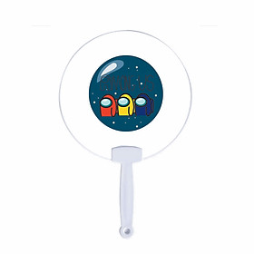 Quạt tròn cán nhựa IN HÌNH Among Us game