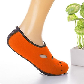 Giày nước dành cho người lớn Giày Wetsuit SOCKS LỚN SOCKS Bãi biển Bãi biển Bãi biển Trượt trên Surf Fashion Airthable vớ 1 Cặp Color: Orange Shoe Size: 33-34