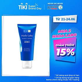 Kem Rửa Mặt Dưỡng Trắng Hada Labo Perfect White Cleanser 80g