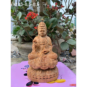 Mua Tượng phật bà quan âm bồ tát bằng gỗ ngọc am kt cao 15×8 5×8 5cm