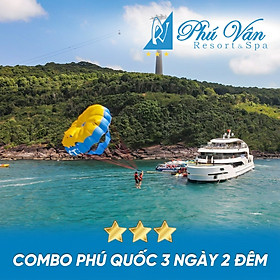 Combo Phú Quốc 3N2Đ Resort 3 Sao + Tour Cano 3 Đảo + Quay Flycam, Chụp Hình Sup + Đón Tiễn Sân Bay Dành Cho 01 Người Tại Phú Vân Resort Trung Tâm Đảo