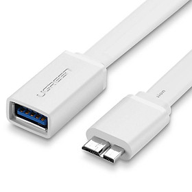 Mua Dây Micro USB 3.0 OTG sang USB 3.0 dạng dẹt cho Samsung Note 3 S4/S5 dài 20CM UGREEN US127 10802 - Hàng Chính Hãng
