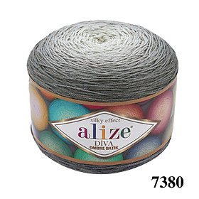 Mua Cuộn len sợi Diva Ombre Batik hãng Alize Yarns đan móc áo hè  váy  bikini  túi  khăn trải bàn cực xinh