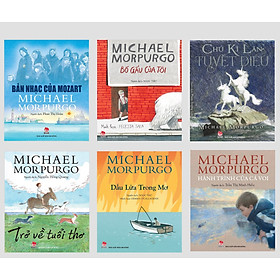 Sách -  Michael Morpurgo: Trở về tuổi thơ - Bản nhạc của Mozart – Bố Gấu của tôi – Hành trình của Cá voi – Chú kì lân tuyệt diệu – Dấu lửa trong mơ