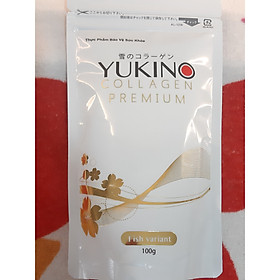 COLLAGEN DẠNG BỘT NHẬT BẢN YUKINO , chiết xuất từ vảy cá biển - Túi 100G - Cho Da mượt mà, tươi sáng, ngày càng trẻ đẹp, tốt cho xương khớp và tóc. (Mẫu mới 2020)