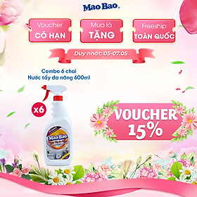 Combo 06 chai Nước Tẩy Đa Năng Mao Bao 600ml