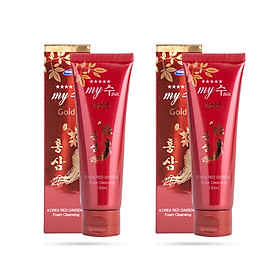 Combo 2 tuýp Sữa Rửa Mặt Hồng Sâm My Gold - Korea Red Ginseng Foam Cleansing (130ml x 2)
