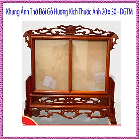 Mua Khung Ảnh Thờ Đôi Gỗ Hương Kích Thước Ảnh 20 x 30