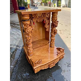 Mua bàn thờ ông địa trạm rồng cao cấp   bàn thờ thần tài gỗ gõ đỏ Rồng cao cấp  bàn thơ gỗ