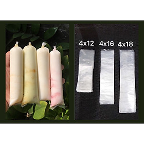 Mua  HCM  500gr Túi Đựng Sữa Chua Dài  4x12cm - 4x16cm - 4x18cm Loại Dày  Dẻo Dai - Egreen Dùng 1 Lần