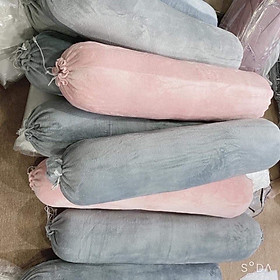 Mua VỎ GỐI ÔM NỈ NHUNG 30X100CM ( GIAO MÀU NGẪU NHIÊN)