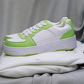 Giày thể thao màu trắng đế cao pun-be size 41