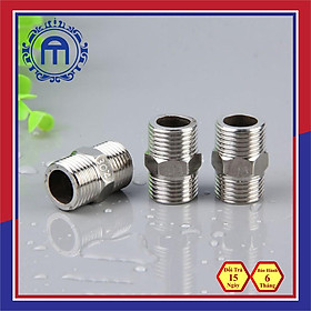 Mua Kép nối inox ̣̣̣̣21  Nối hai đầu ren trong inox 21 kép inox ̣̣̣̣21