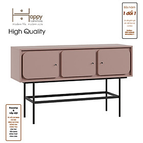 [Happy Home Furniture] SWEETY, Tủ lưu trữ 3 cửa mở - chân sắt, 136cm x 40cm x 82cm ( DxRxC), TCM_064