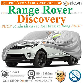 Bạt che phủ xe ô tô Range Rover Discovery 3 lớp cao cấp