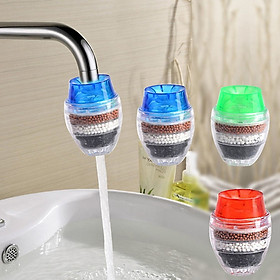 Mua Đầu Vòi Lọc Sạch Nước Than Hoạt Tính Màu Ngẫu Nhiên (Tặng 1 Miếng Rửa Chén Silicon Màu Ngẫu Nhiên)
