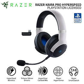 Tai nghe chơi Game Razer Kaira HyperSpeed Licensed PlayStation 5 Wireless - Hàng chính hãng