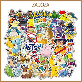 Sticker POKEMON decal dán laptop , điện thoại hình dán trang trí