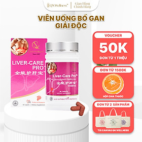 Viên Uống Bổ Sung Liver-Care Pro QN Wellness Chuyên Hỗ Trợ Phục Hồi & Bảo Vệ Gan, Điều Chỉnh Mức Độ Canxi Tế Bào, Cung Cấp Máu Cho Tim Mạch - Hộp 60 Viên