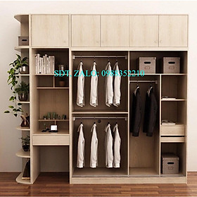 Tủ áo thiết kế MDF phủ Melamin TA01