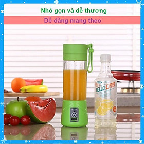 Mua Máy Xay Sinh Tố  Máy Xay Đa Năng Mini HM-03 Loại 2 Lưỡi Cổng Sạc USB Tiện Dụng - Hàng Chất Lượng