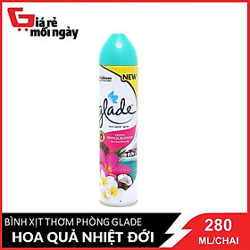 Bình Xịt Thơm Phòng Glade Nature Hoa Quả Nhiệt Đới 280g