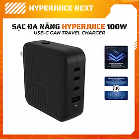Mua Sạc Nhanh HyperJuice Travel Charger 100W USB-C GaN  – Sạc Đa Thiết Bị  Tối Ưu Cho Mọi Chuyến Đi  Hàng chính hãng