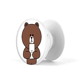 Mua Gía đỡ điện thoại đa năng  tiện lợi - Popsockets - In hình BROWN 11 - Hàng Chính Hãng