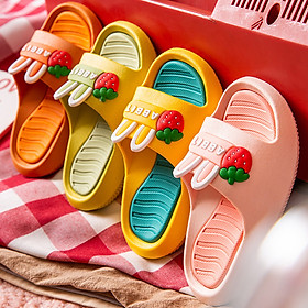 Dép Bé Gái Từ 2-10 Tuổi Siêu Nhẹ Đế Êm Chống Trơn Trượt Họa Tiết Thỏ Rabbit Dép Cho Bé Gái Đi Chơi Đi Học D33