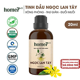 Tinh dầu thiên nhiên Ngọc Lan Tây Homer - Dung tích 20ml / 100ml - Đạt chuẩn kiểm định cao cấp - An toàn cho sức khỏe - Đa công dụng
