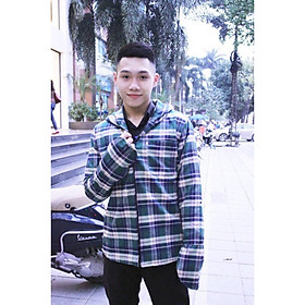 Áo Chống Nắng Nam Kẻ Caro 1 Lớp - Chất Liệu Thô Kaki Mềm - Thoáng Khí - Mềm Mát - Bền Màu - Free size dưới 85kg