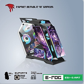 Vỏ Case Máy Tính VSP Esport Republic Of Gamer ES1-G.ART- Có Sẵn Panel LED ARGB - Hàng Chính HÃng
